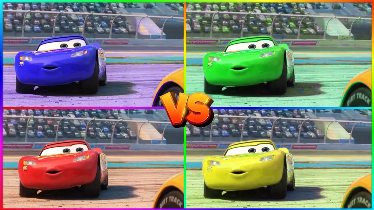 ⚡️Lightning McQueen Color Battle – Coffin Dance Song #1