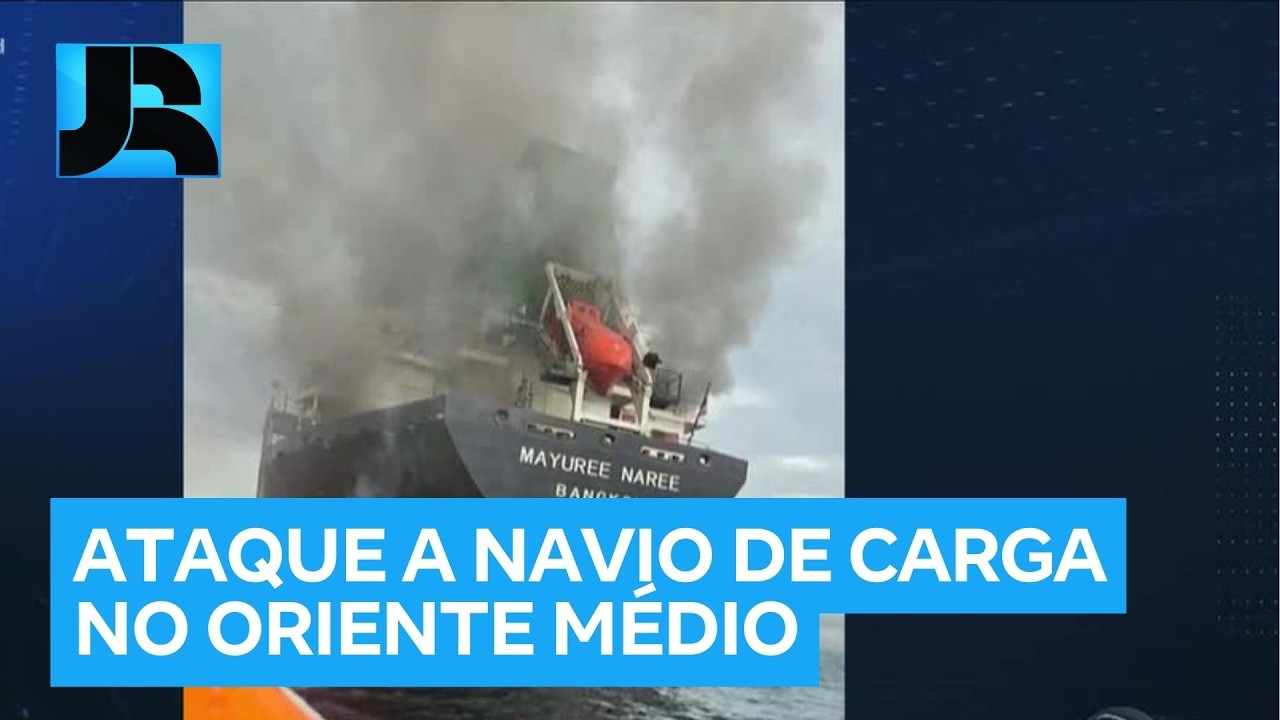 20 marinheiros são resgatados e três estão desaparecidos após ataque do Irã a navios de carga