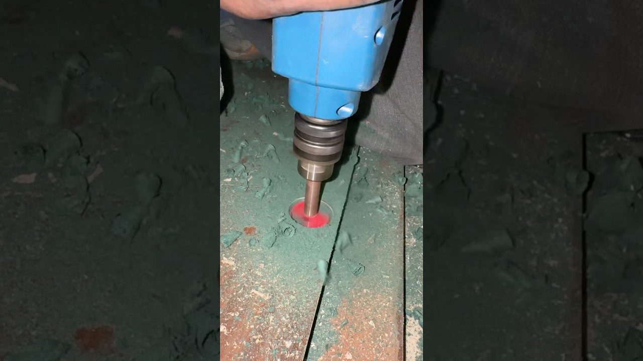 Accurate Hole Drilling with Forstner Bit Using Laser Line Guide&rdquo; #woodworking #diyprojects #tools