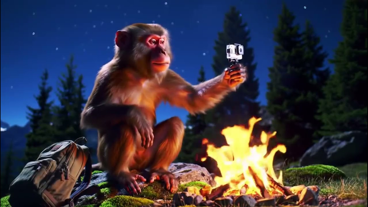 Monkey ai vlog video 📸