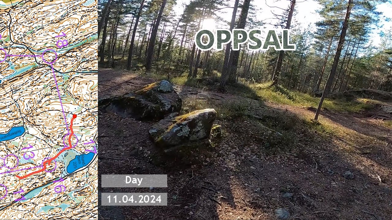 Headcam Orienteering: Oppsal, Oslo. Norway.
