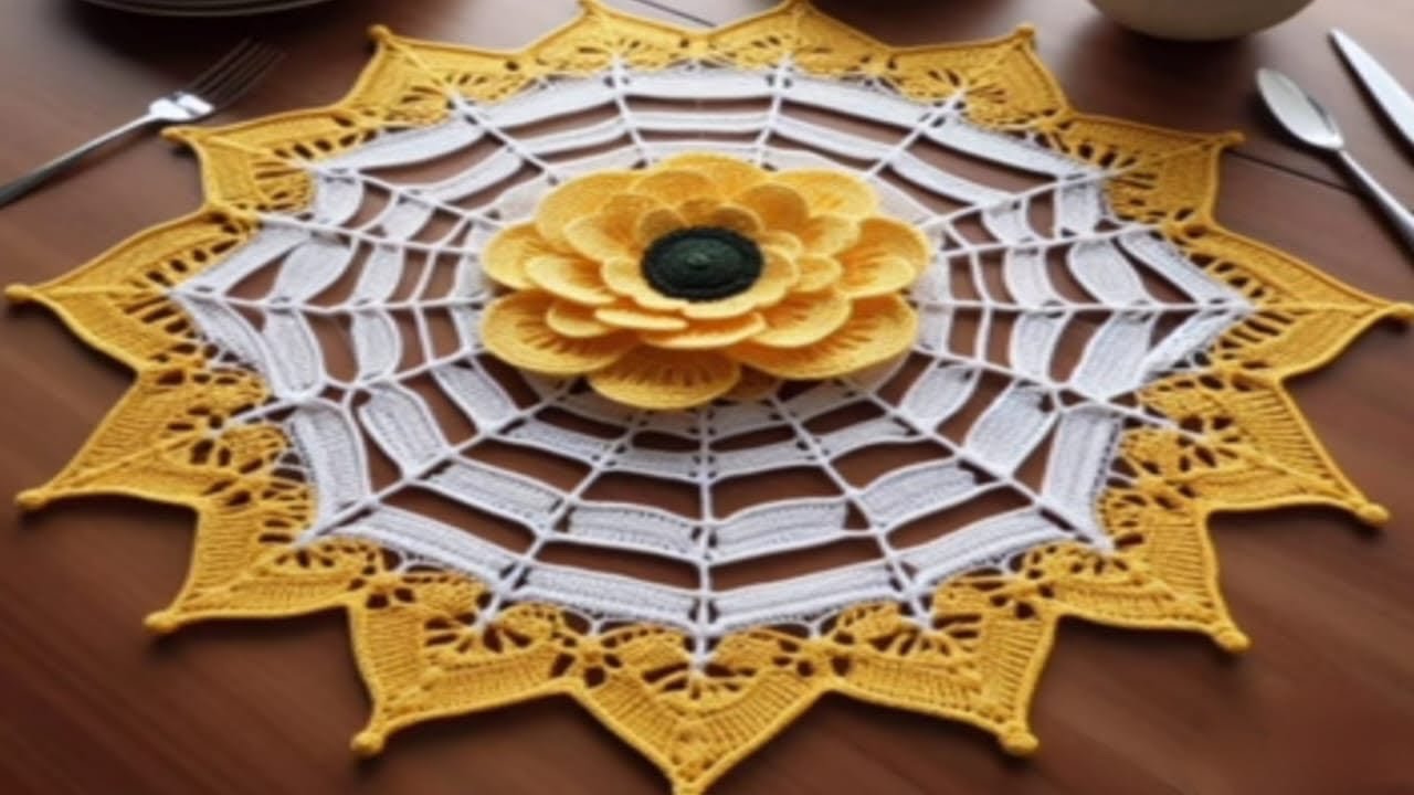Fabulous 🦋crochet thaalpos 🦋doily 🦋mandala 🦋tablecloth #ai #ytshortsindia #ytviral