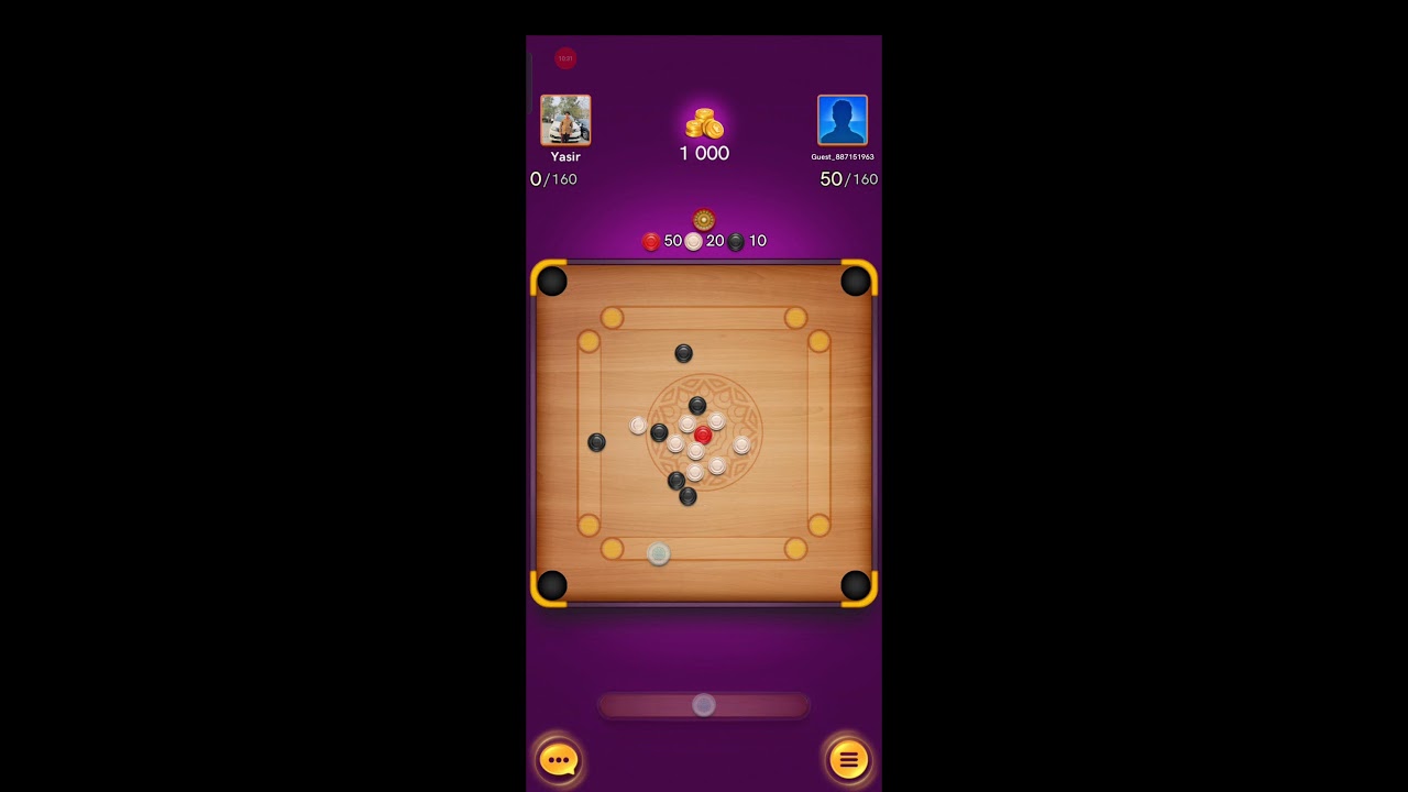 Playing Carrom live Matches