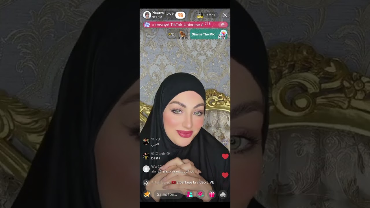 لايف نورس اليوم 18 09 25 live nawres part2 