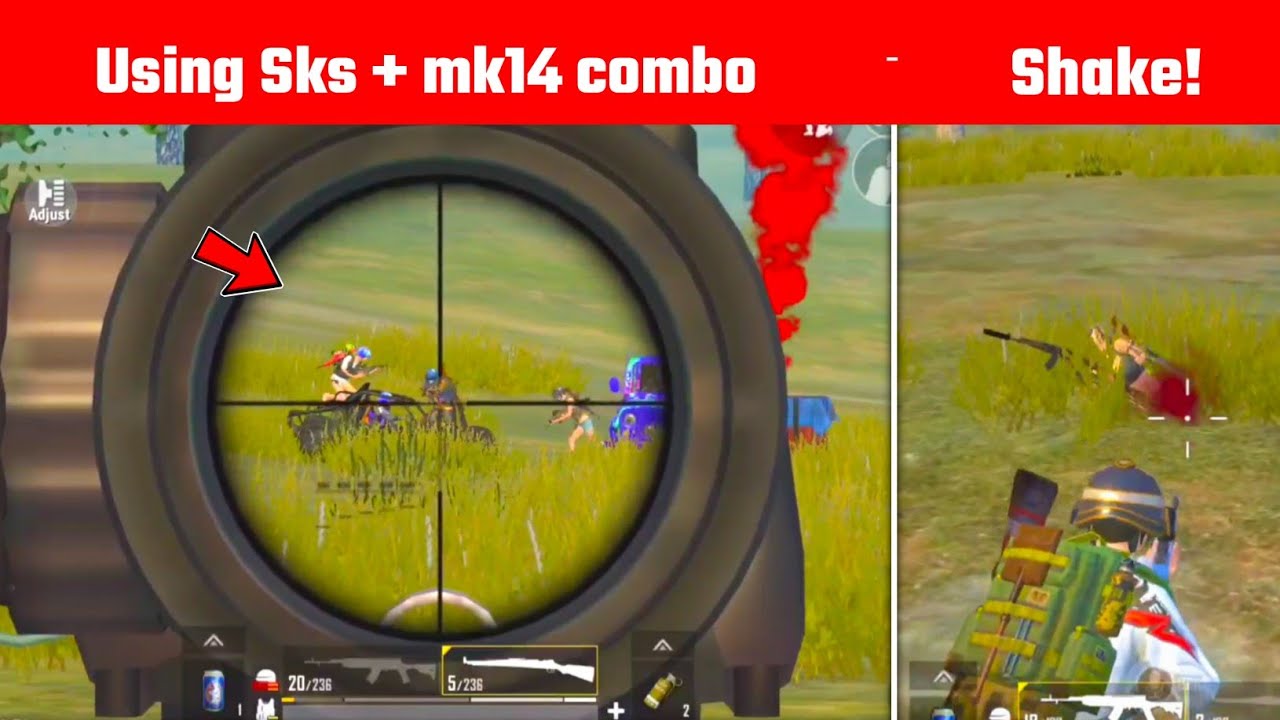 Killed this Squad with Sks + Mk14 Combination | Pubg lite Gameplay By - Gamo Boy