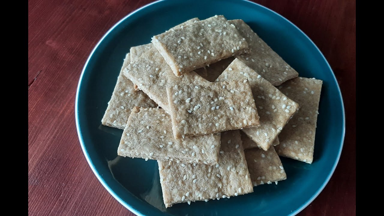 Крекеры с окарой порошком / постный рецепт