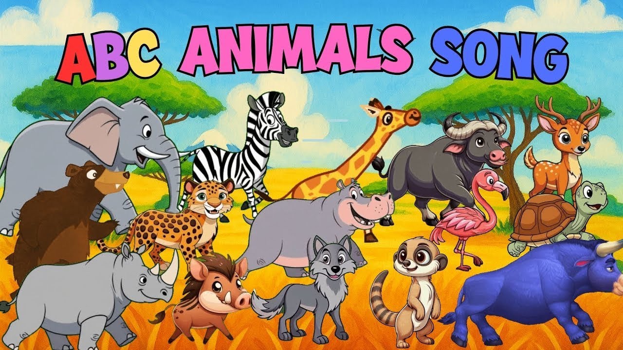 ABC Animals Sounds Song + More Song | Learn ABC With Animals Song | Little Kitten Learn