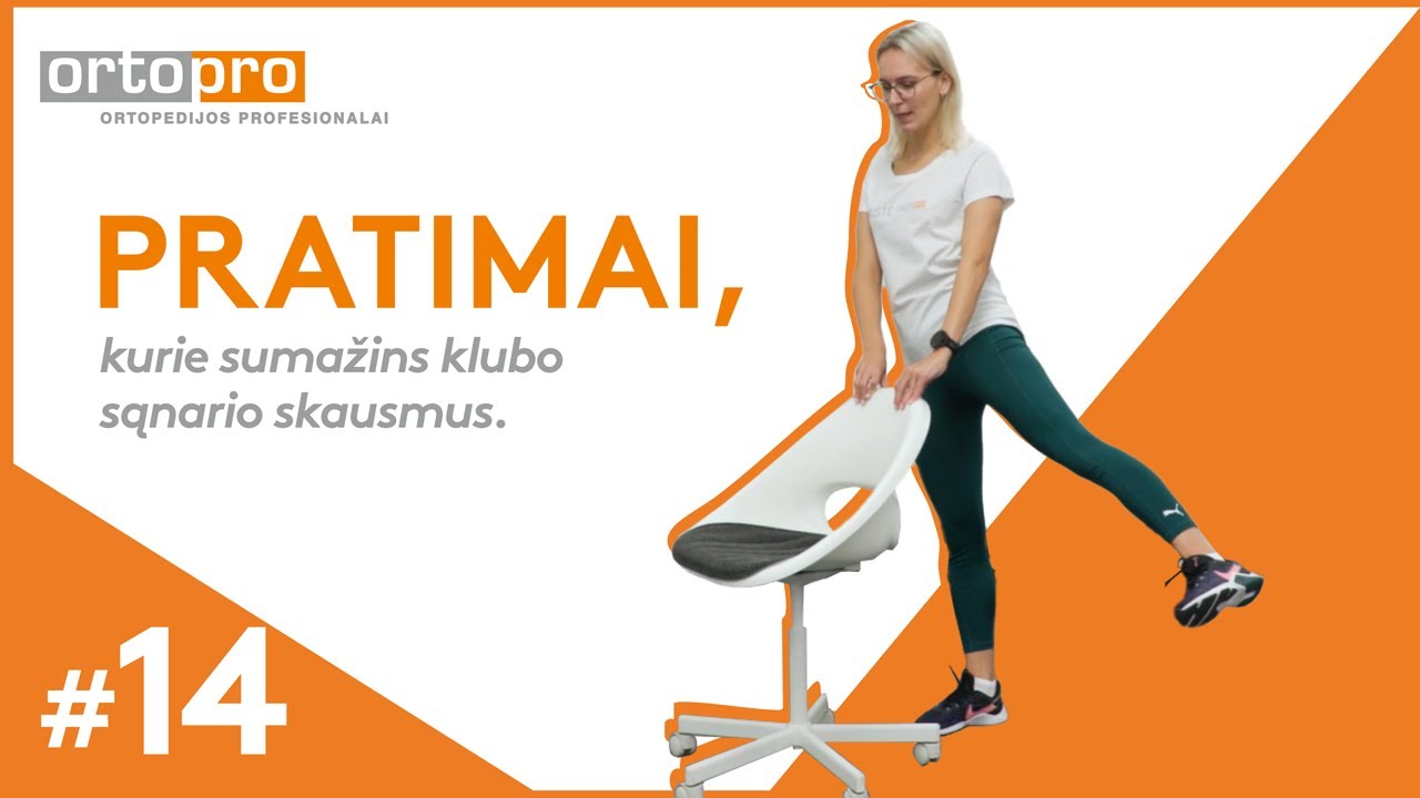 Pratimai, kurie sumažins klubo sąnario skausmus