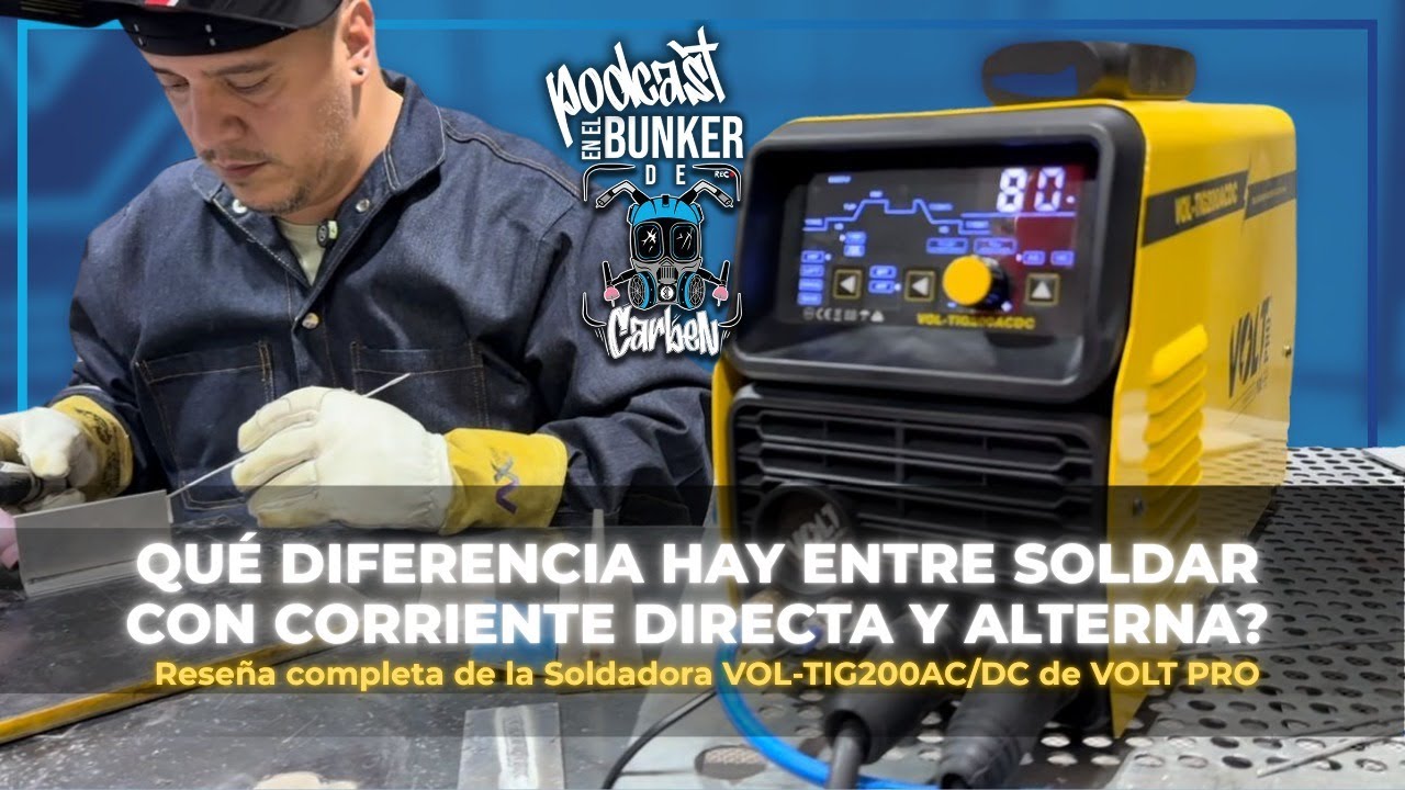 Diferencia entre Soldar con CA y CD? | Reseña Soldadora VOL-TIG200AC/DC