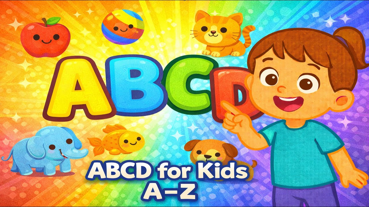 ABCD for Kids | Fun Alphabet Learning Video with A–Z Words & Pictures | Berry Bees TV
