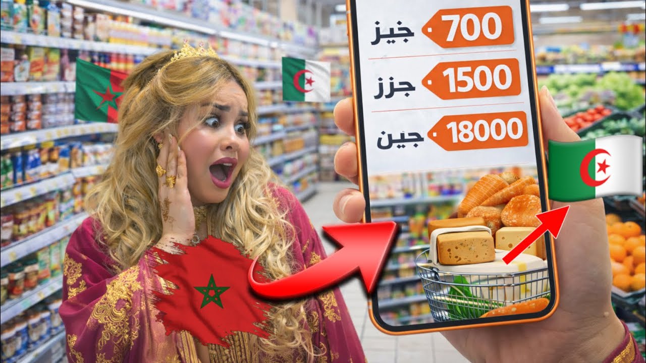 مغربية مصدومة من أسعار السوبرماركت في الجزائر 😱🇩🇿 مستحيل هذي الأثمنة