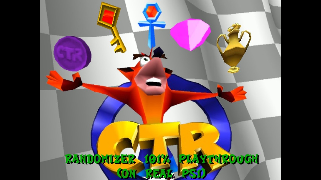 CTR Randomizer 101% Playthrough (Real Hardware)
