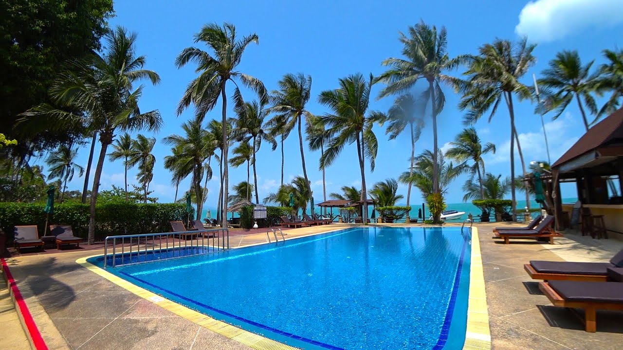 Koh Samui 2021 - Picturesque Maenam Beach Virtual walking tour | Streets of Thailand 2021