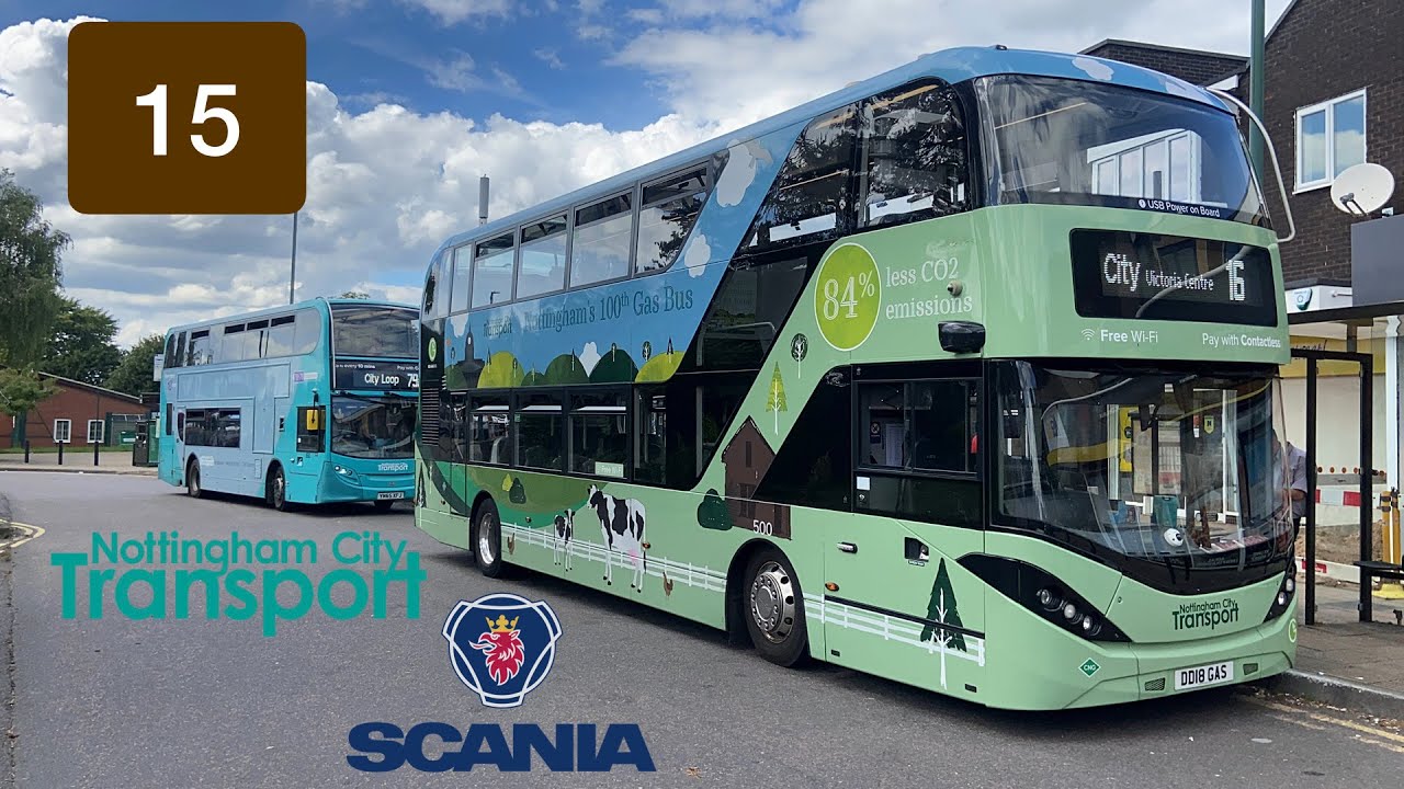 Nottingham City Transport 500 Scania N280UD ADL Enviro400 City CBG | Brown Line 15