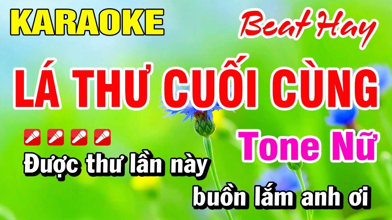 Karaoke Nhạc Sống Tone Nữ Lá Thư Cuối Cùng (Beat Hay) 2026 Hoài Phong Organ
