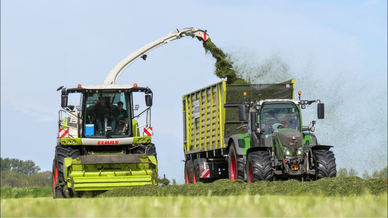 Gras hakselen 2025 | Loonbedrijf v.d. Bergh | Claas Jaguar 960 | Fendt + Kaweco | Grass silage