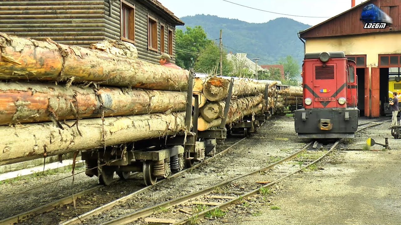 Activitate Feroviară CFF Vișeu Rail Activity in Vișeu de Sus Maramureș - August 2018
