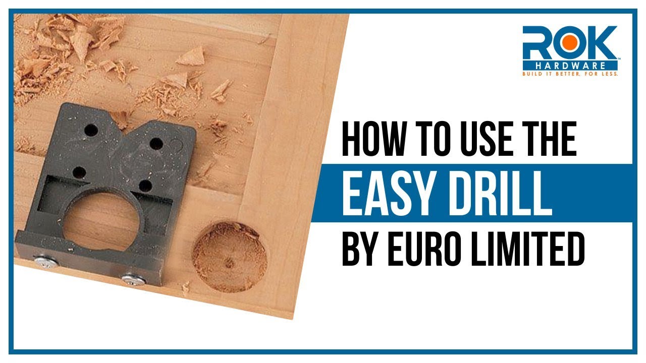 Как использовать кондуктор Euro Limited Easy Drill Jig для установки скрытых (евро) петель — полн...