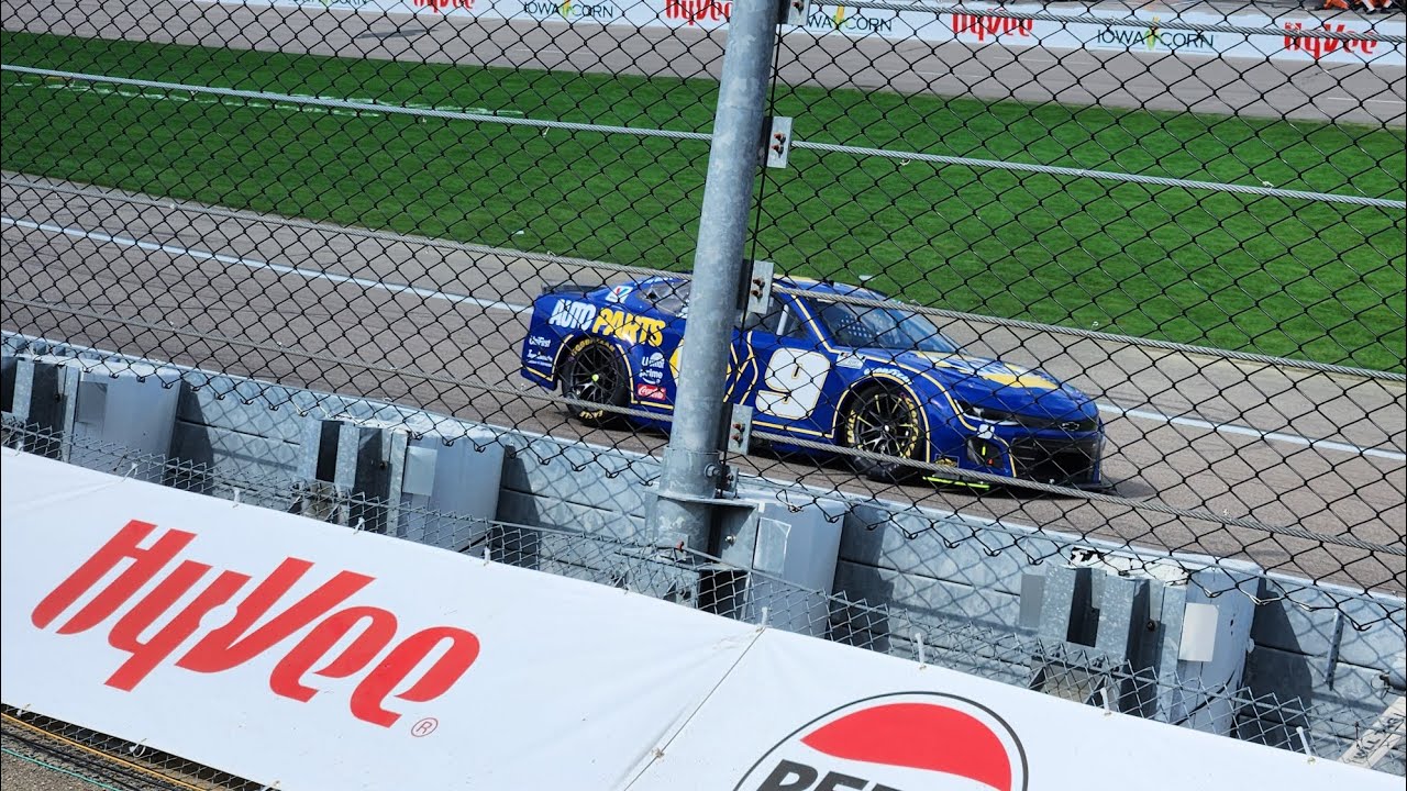 2025 Nascar Cup Series at Iowa Speedway restarts/flybys 