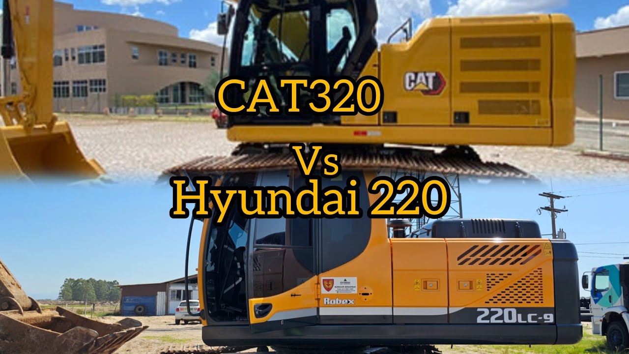 Duelos de Escavadeiras: CAT 320 Contra Hyundai 220 – Quem Domina o Terreno?