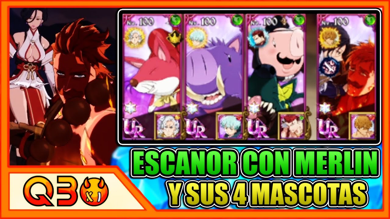 ¡ESCANOR & MERLIN JUMPSCARE! ABUSANDO DE LA MECÁNICA MÁS ROTA DEL JUEGO.  | 7DS: Grand Cross