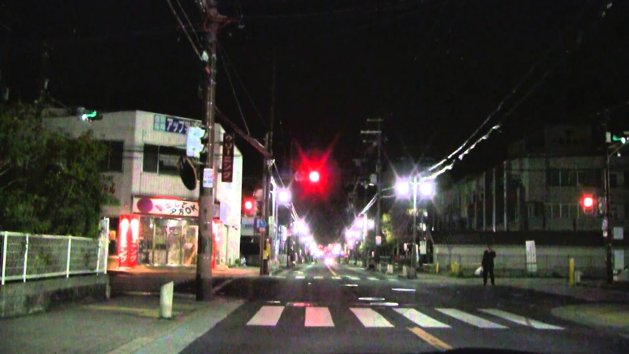 深夜車載 大阪府河内長野市七つ辻→阪和道美原北IC