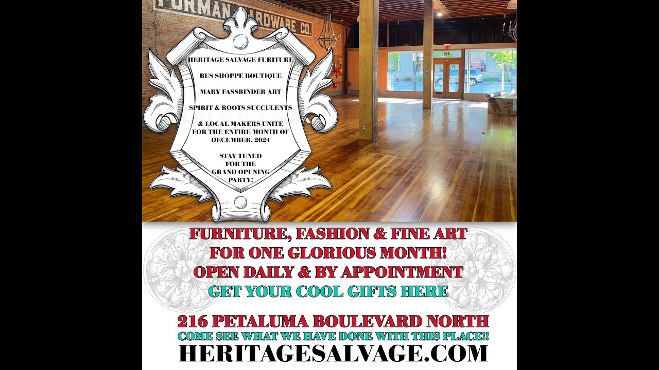 Heritage Salvage has popped up - 216 Petaluma Blvd N