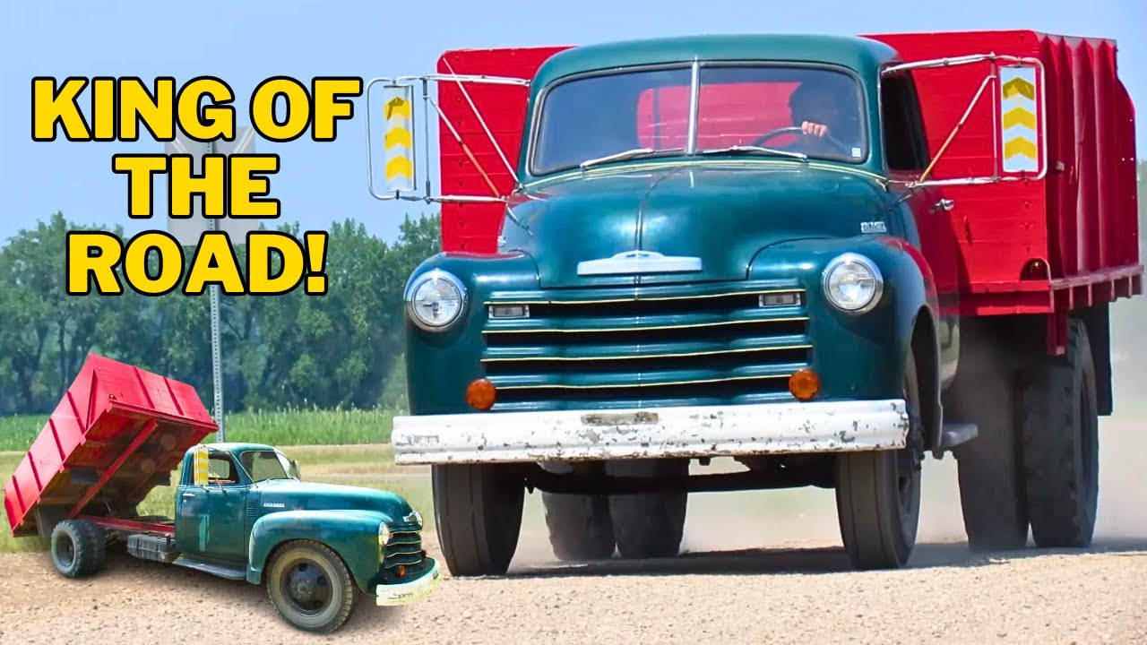 Загородный круиз и экшн с зерновозом! 2-тонный грузовик Chevrolet Loadmaster 1948 года