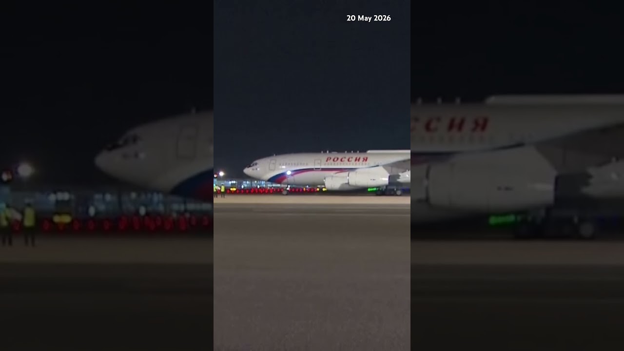 Putin departed Beijing at night after a meeting with Chinese leader Xi