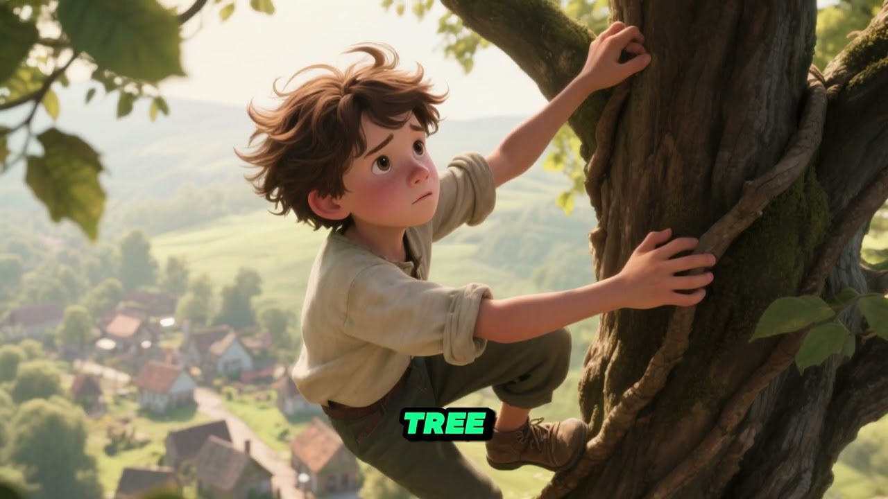 ☁️✨ The Boy Who Climbed to the Clouds | Magical Kids Story 🐦🌈