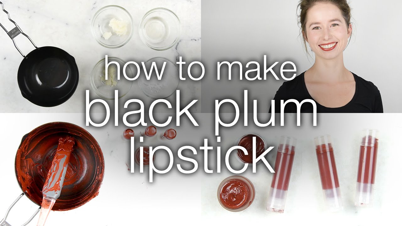 How to Make DIY Black Plum Lipstick