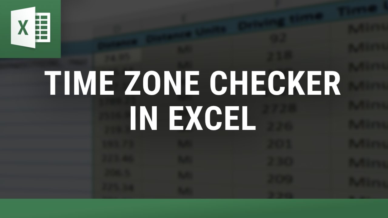 Time Zone Checker in Excel - Get Time Zones Instantly from Any Address!