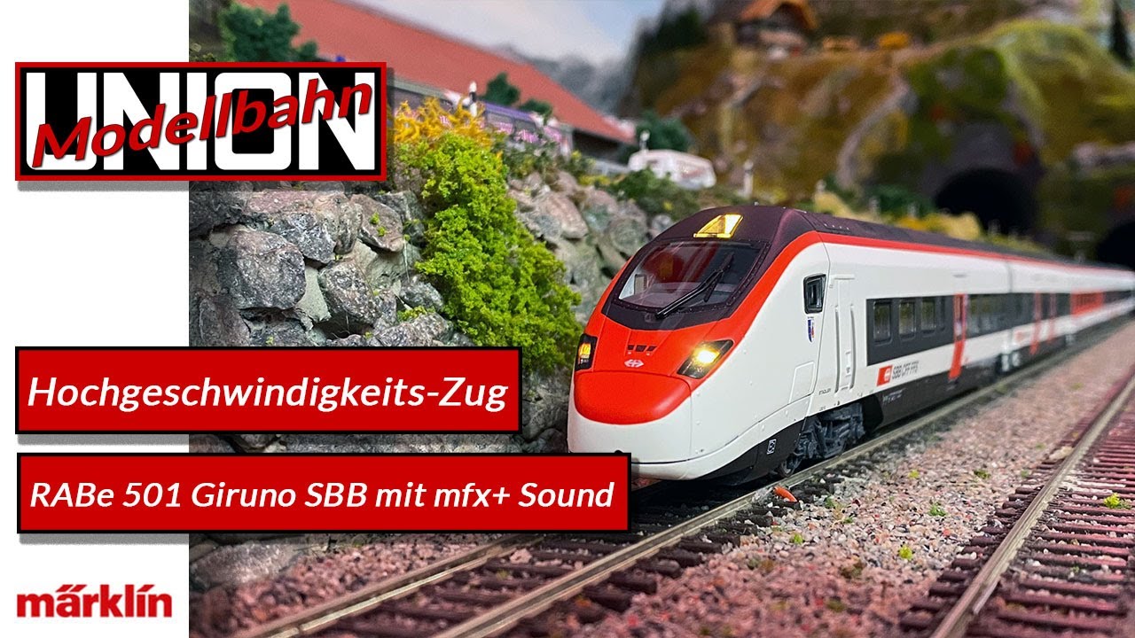 Märklin / Trix  Elektrotriebzug Hochgeschwindigkeits-Zug RABe 501 Giruno SBB mfx+ Sound 39810/T25810