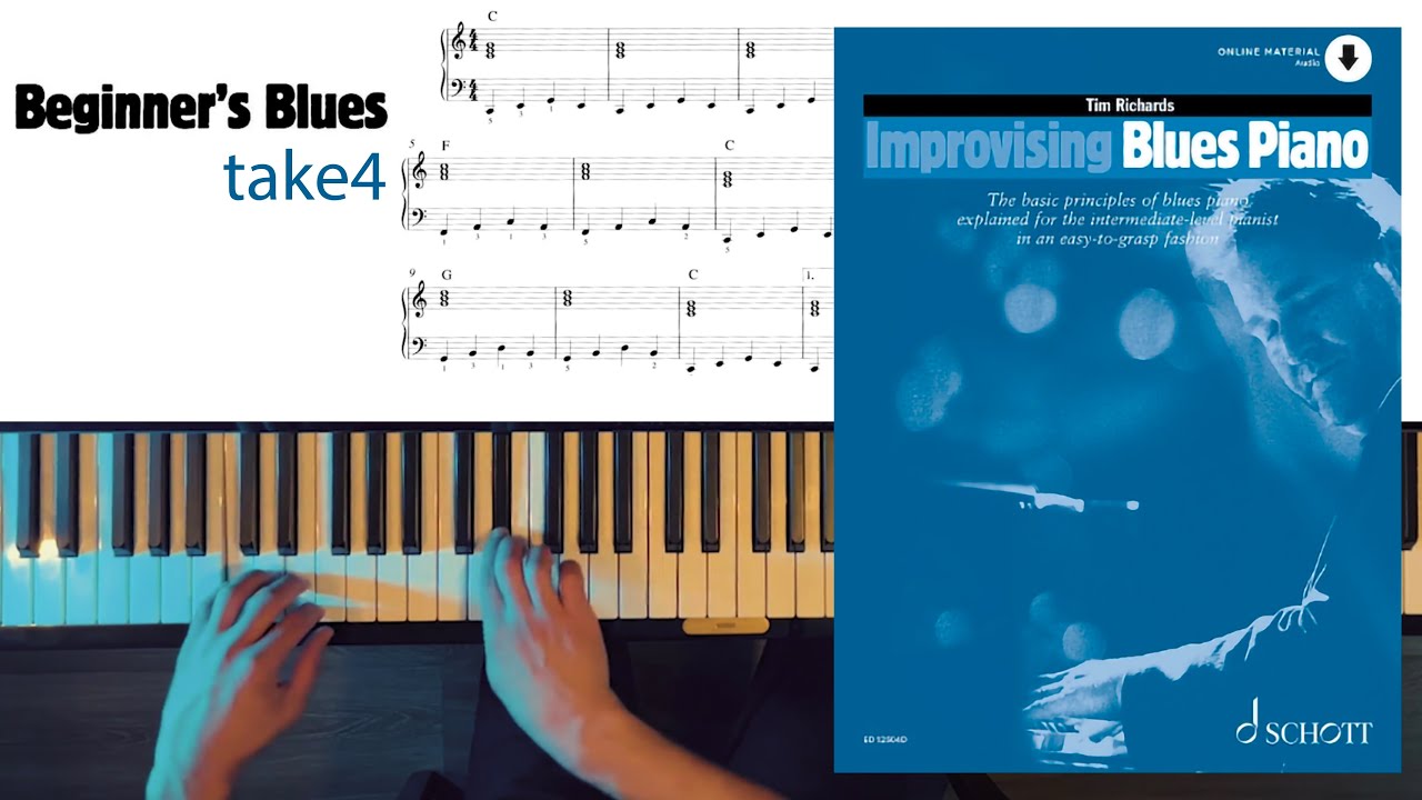 Beginner’s Blues- Improvising Blues Piano- Tim Richards (take 4)