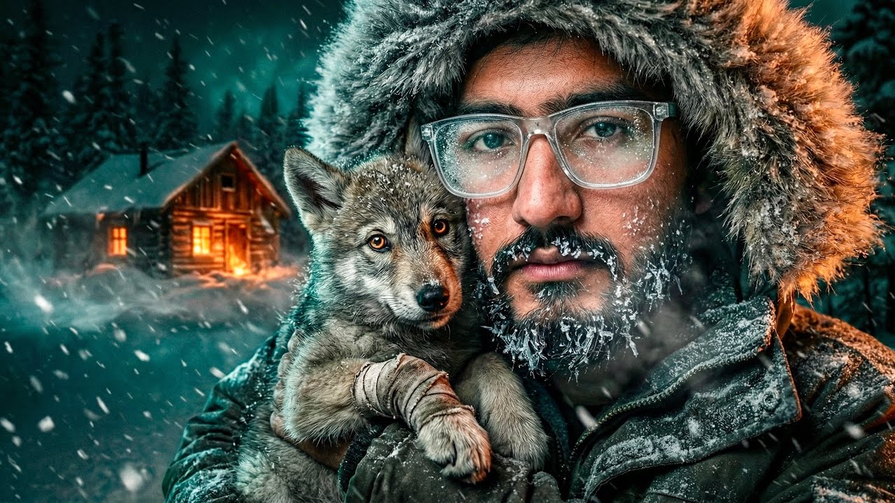 A Yong Man Rescues a Frozen Wolf Cub at-71&deg;C in the Siberian Wilderness