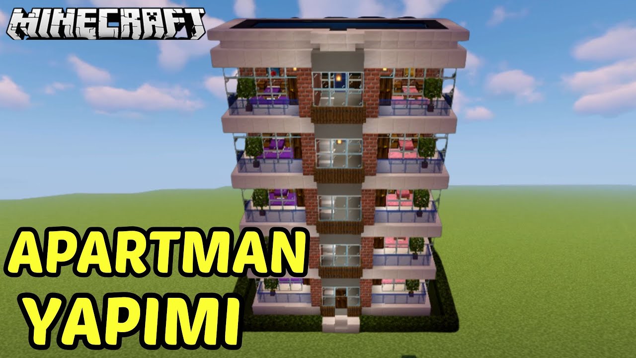 Minecraft Modern Apartman Yapımı 🏠Kolay ve Şık Tasarım!