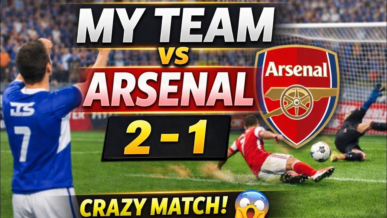 My team vs Arsenal😱|crazy match|DLS game play.