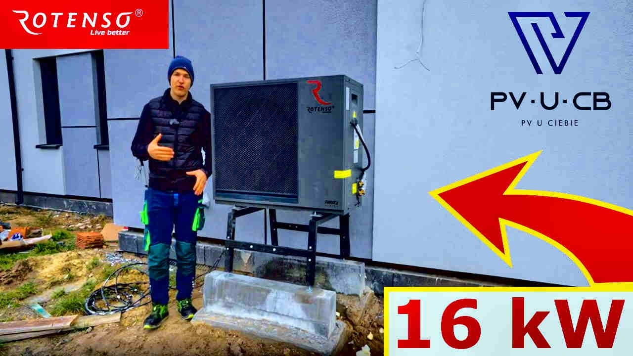 POMPA CIEPŁA ROTENSO AIRMI SPLIT 16KW W DOMU 350 M2 PVUCIEBIE