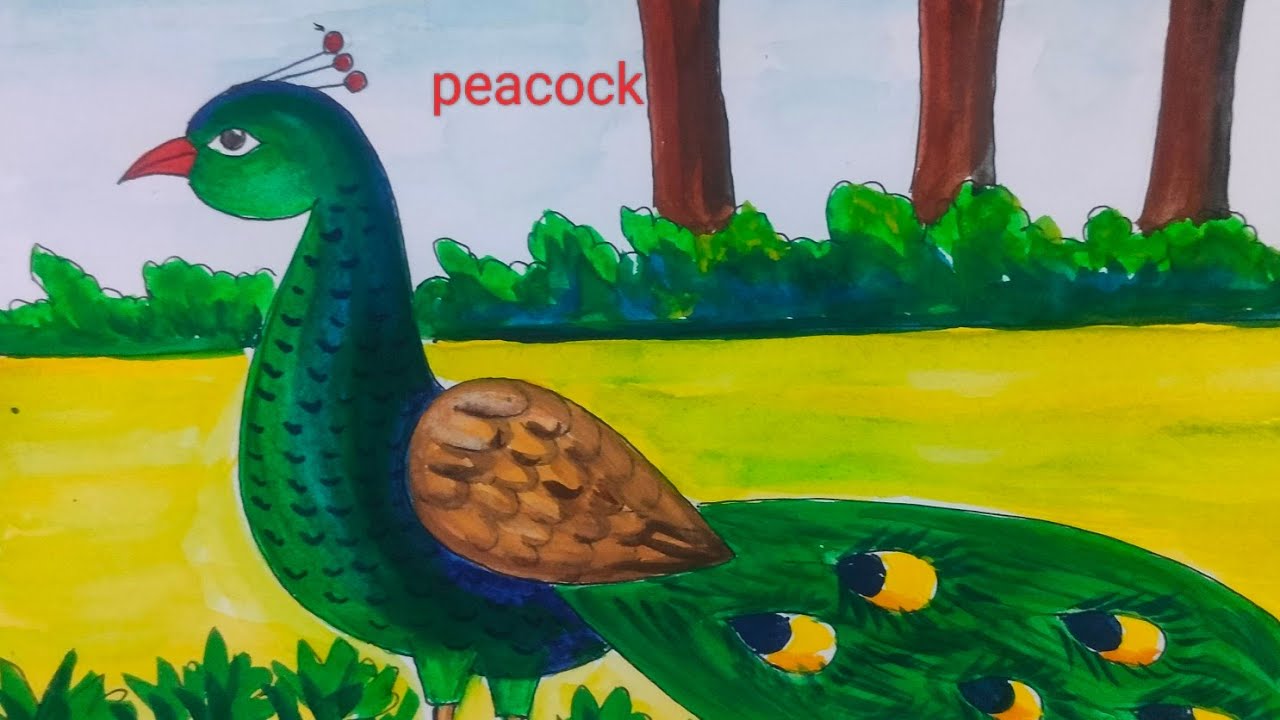 Peacock colours || Shilpa kala Art 
