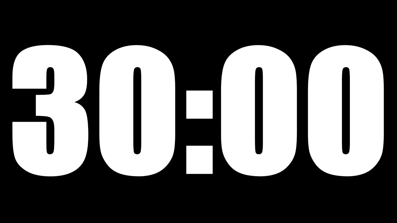 30 MINUTE TIMER | LOUD ALARM  ⏰