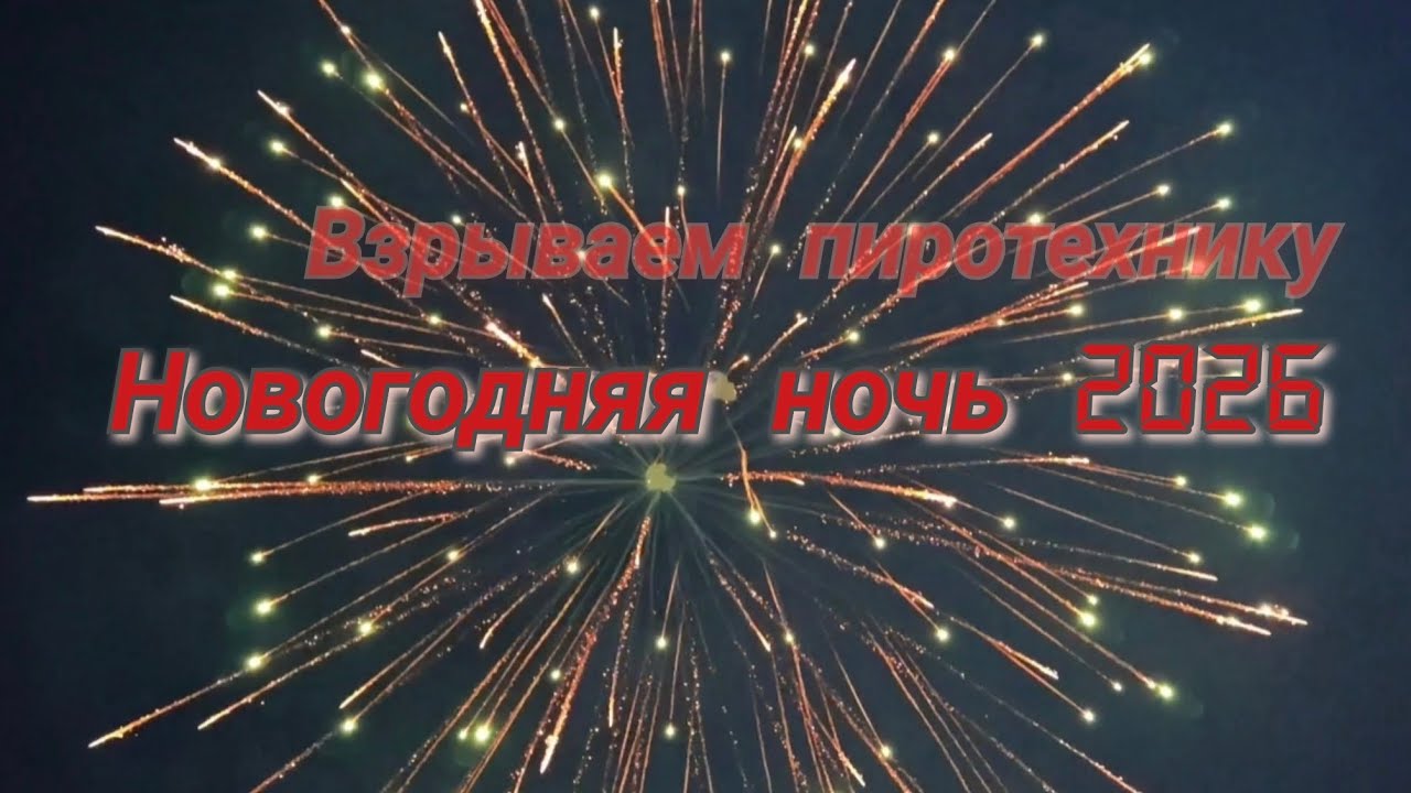 Взрываем пиротехнику, в новогоднюю ночь 2026🌲 #fireworks #петарды #новыйгод 