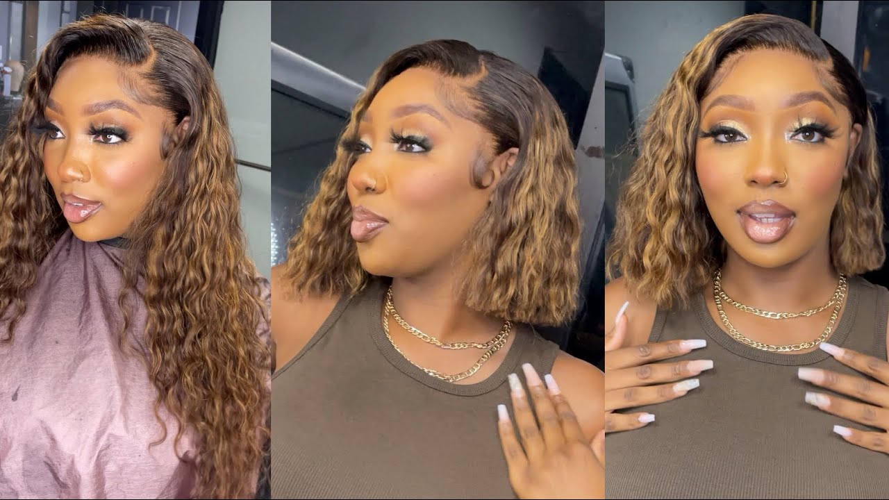 How To Cut Curly Wig Into Bob 🔥 |Julia Hair |