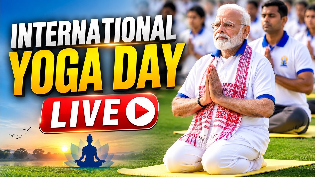LIVE: PM Modi Celebrates 12th International Yoga Day In Kolkata, West Bengal | PM Modi Yoga Day LIVE