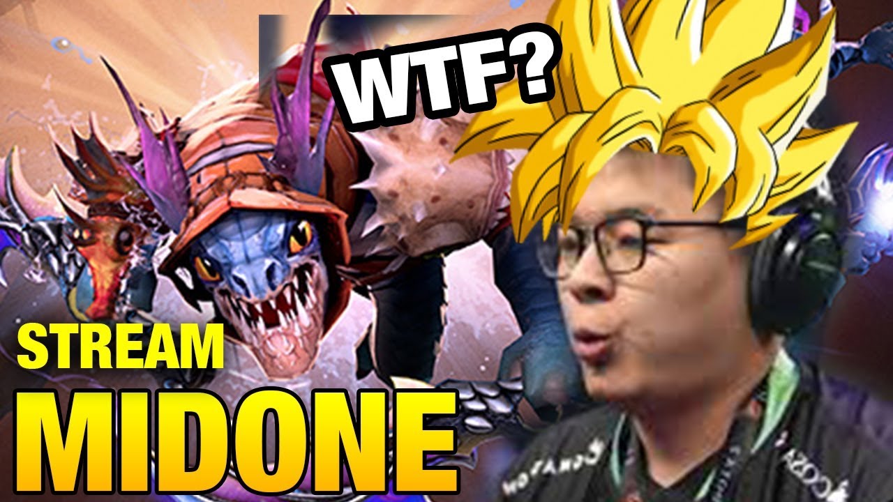 MIDONE INVOKER vs 6 Minutes Godlike Slark - Midone Stream Moments #1