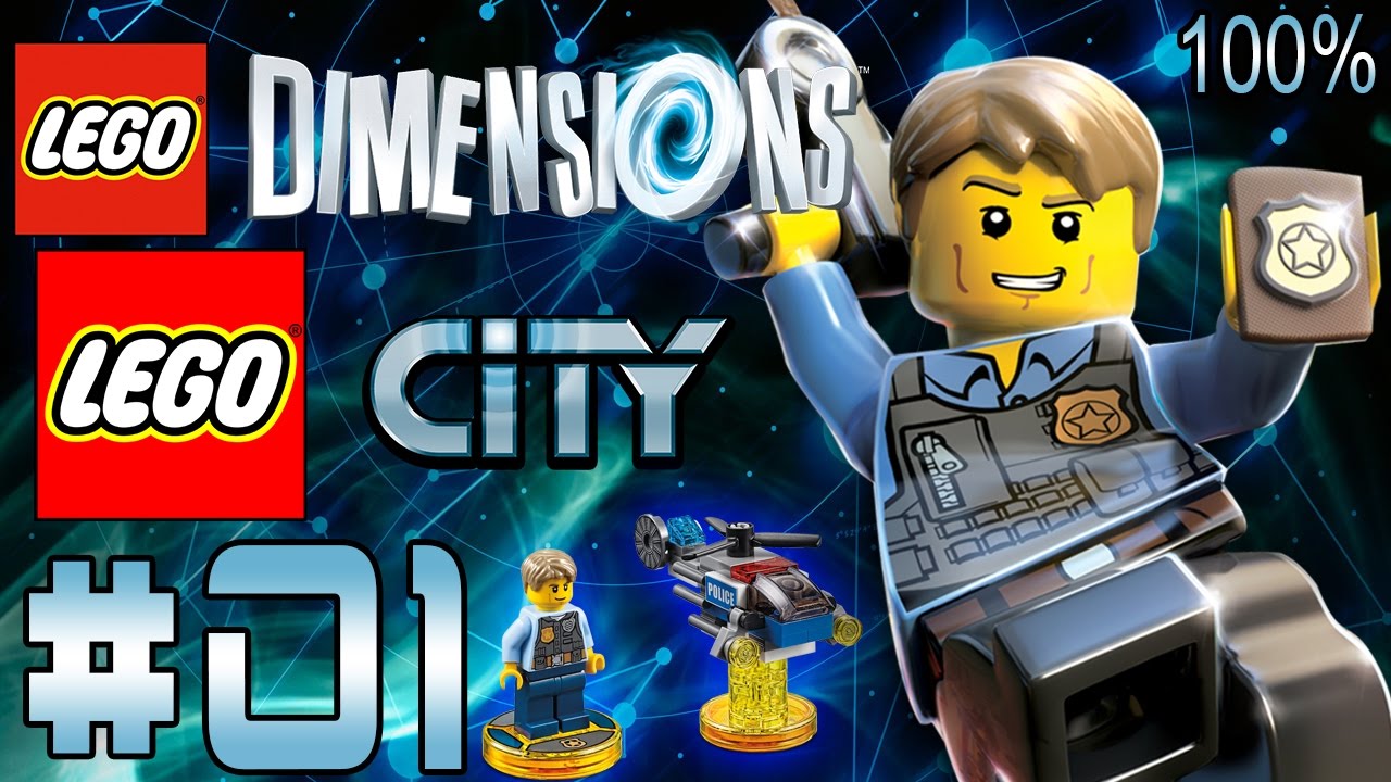 LEGO DIMENSIONS - LEGO CITY FUN PACK PART 1 100% | CHAISE MCCAIN & POLICE HELICOPTER | DEUTSCH