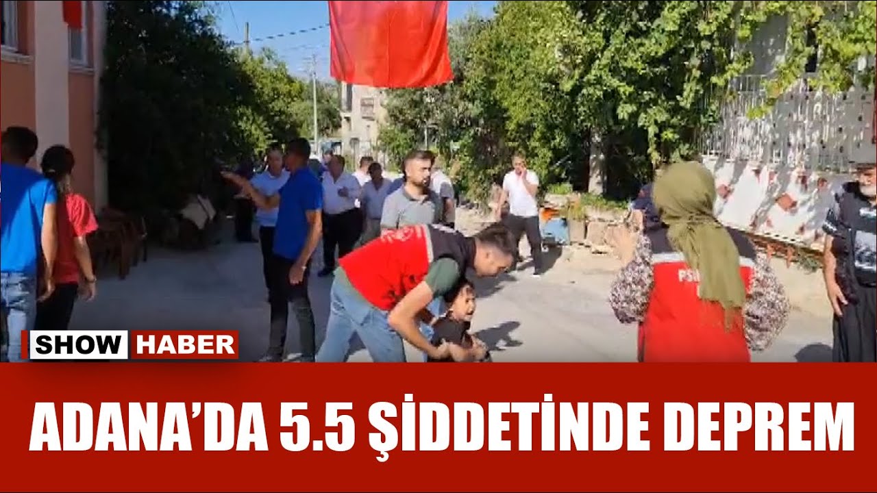 Adana'da 5,5 büyüklüğünde deprem meydana geldi