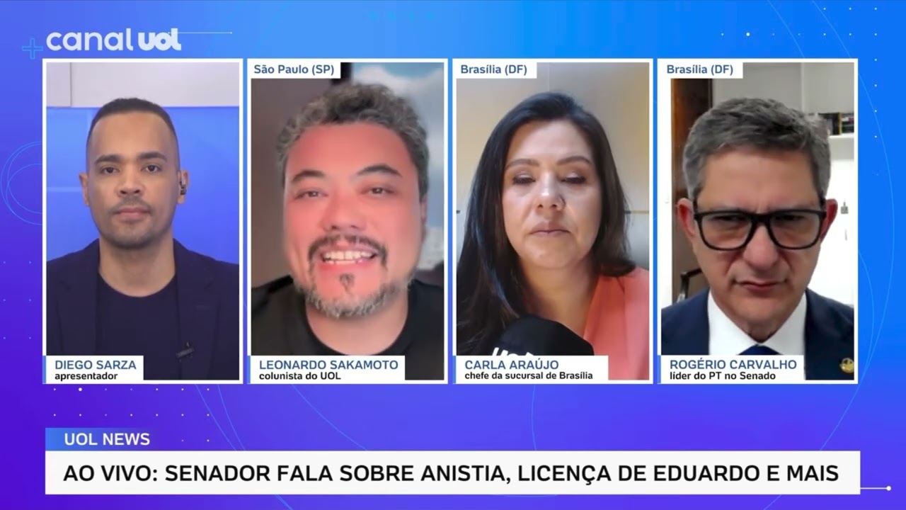 Rogério Carvalho Critica Eduardo Bolsonaro e Defende Taxação dos Super-Ricos| Entrevista ao UOL News