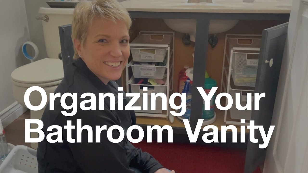 Organizing a Bathroom Vanity with the Elfa System from The Container