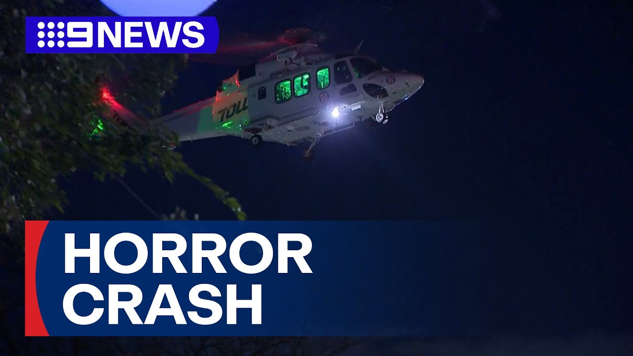 Boy killed, three others injured in two-vehicle collision | 9 News Australia