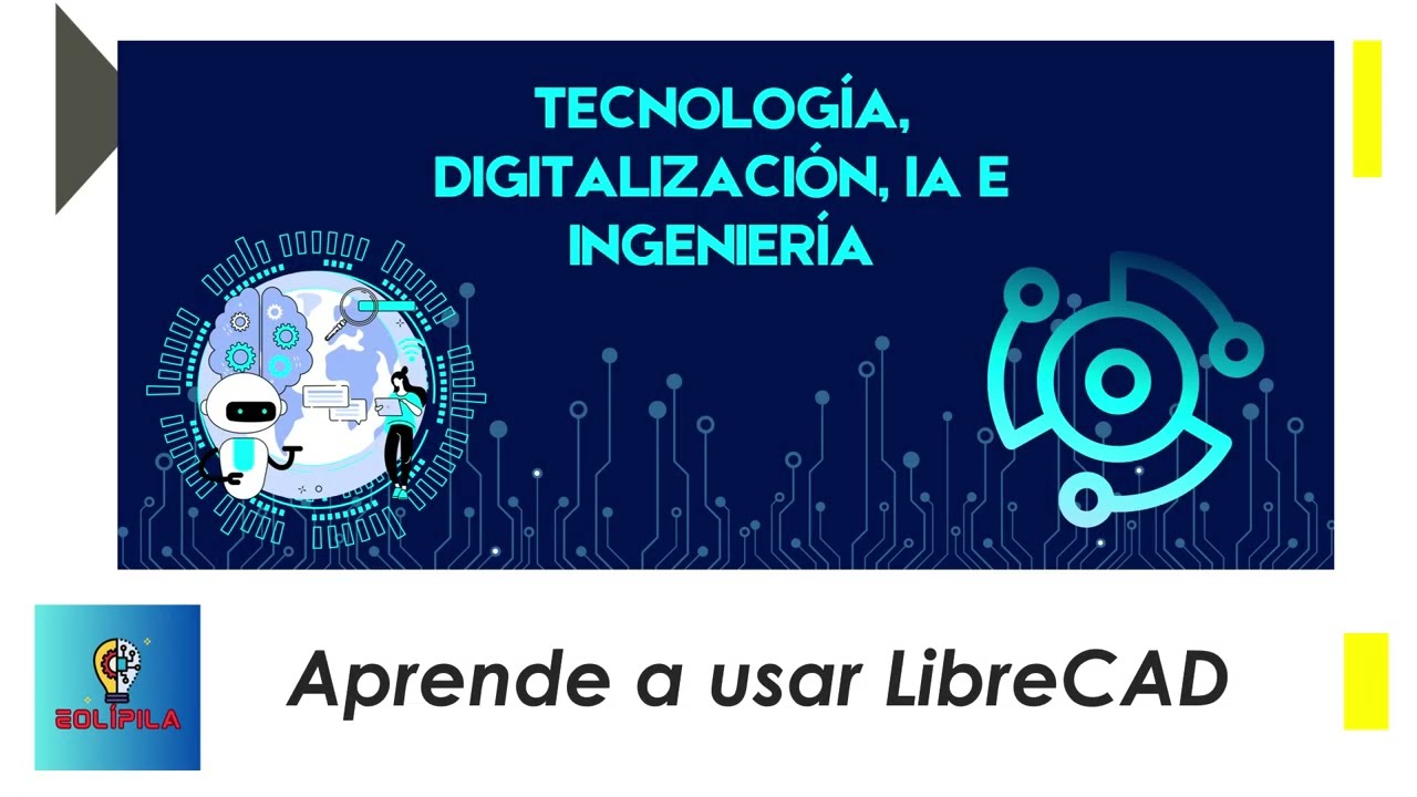 Aprende a usar LIBRECAD - 04 - Circunferencias